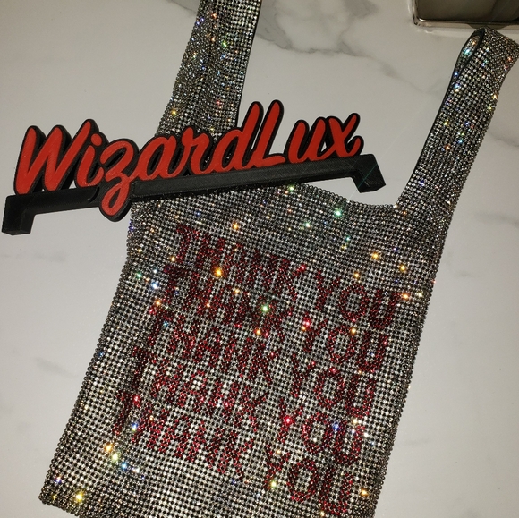 ALEXANDER WANG THANK YOU SHOPPER HOBO CRYSTAL - Picture 2 of 8